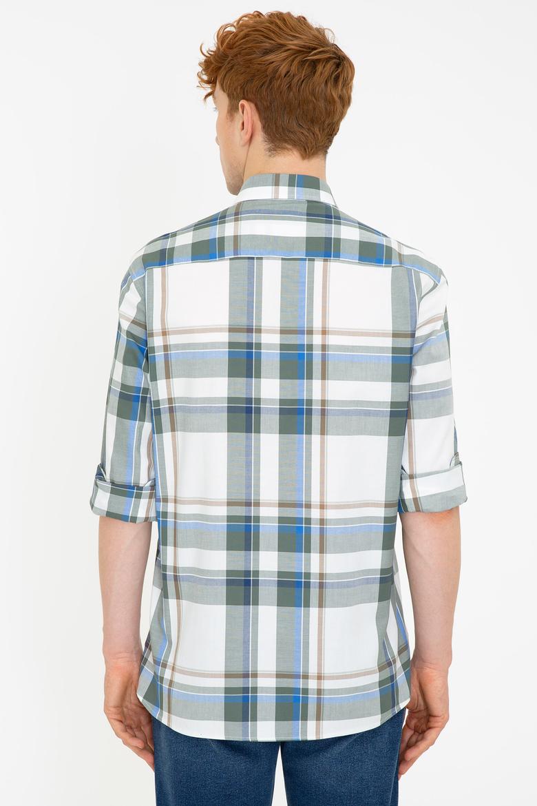 Erkek Haki Uzun Kollu Gömlek - 50238398001