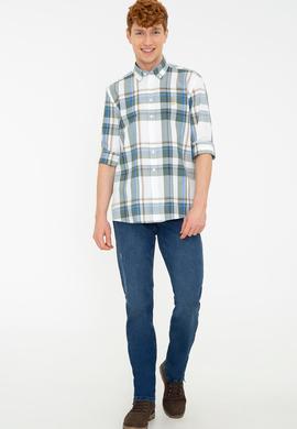 Erkek Haki Uzun Kollu Gömlek - 50238398001