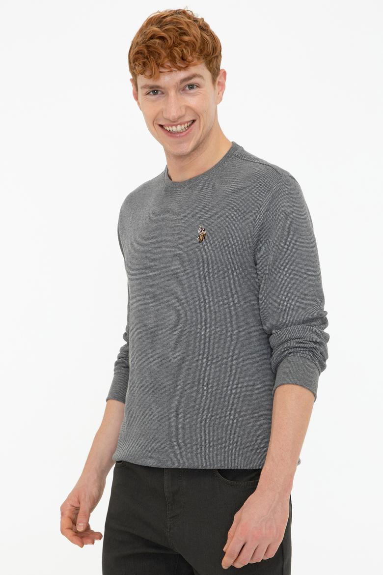 Erkek Antrasit Melanj Sweatshirt - 50236865027