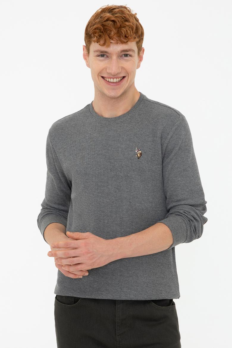 Erkek Antrasit Melanj Sweatshirt