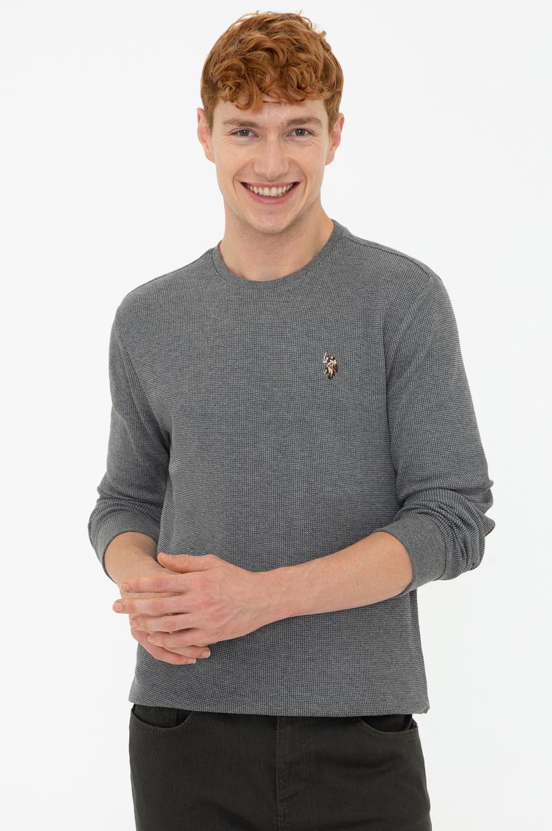 Erkek Antrasit Melanj Sweatshirt