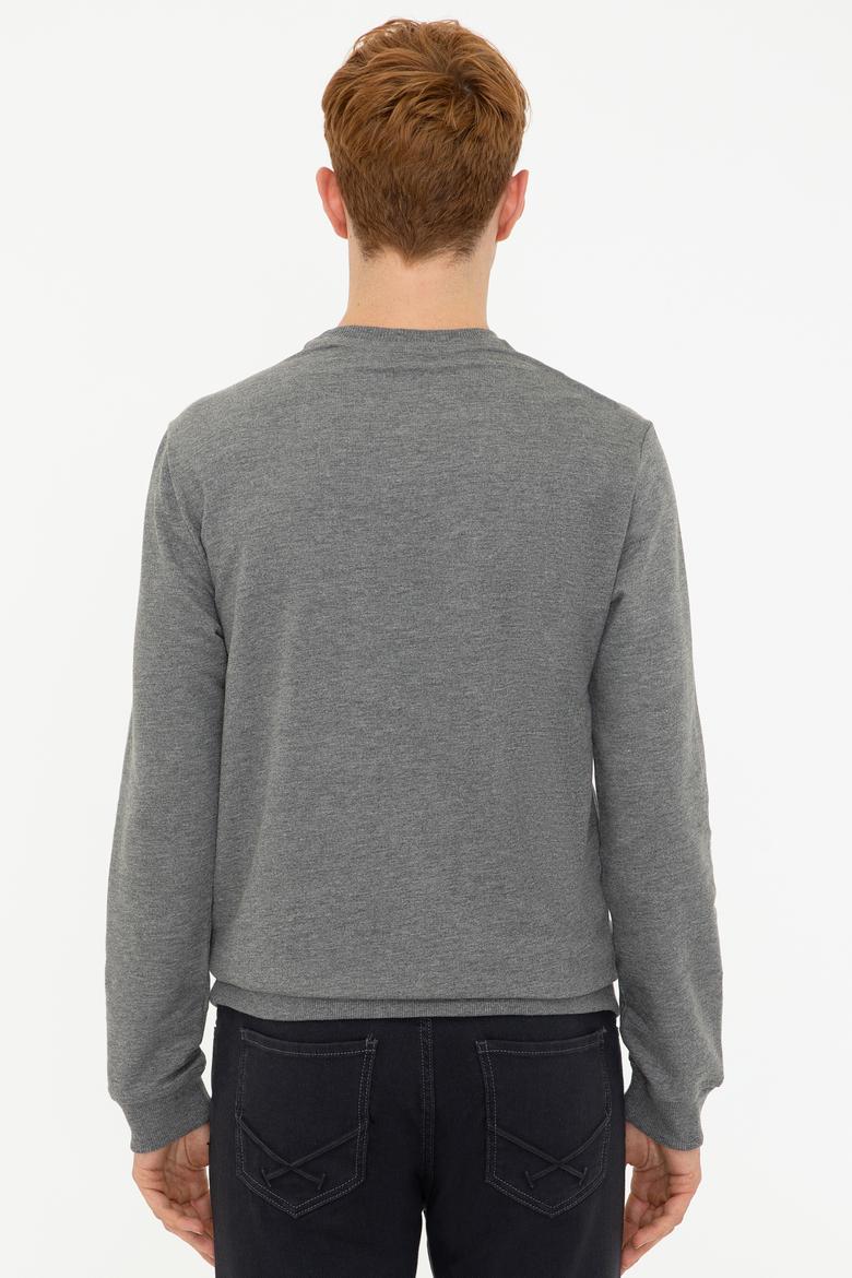 Erkek Antrasit Melanj Sweatshirt - 50237184059