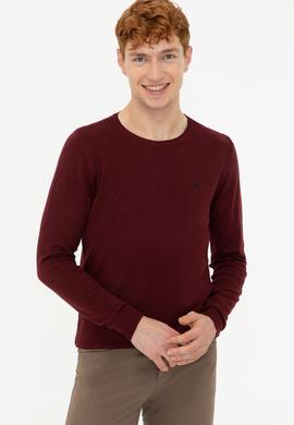 Erkek Bordo Basic Kazak - 50237036043