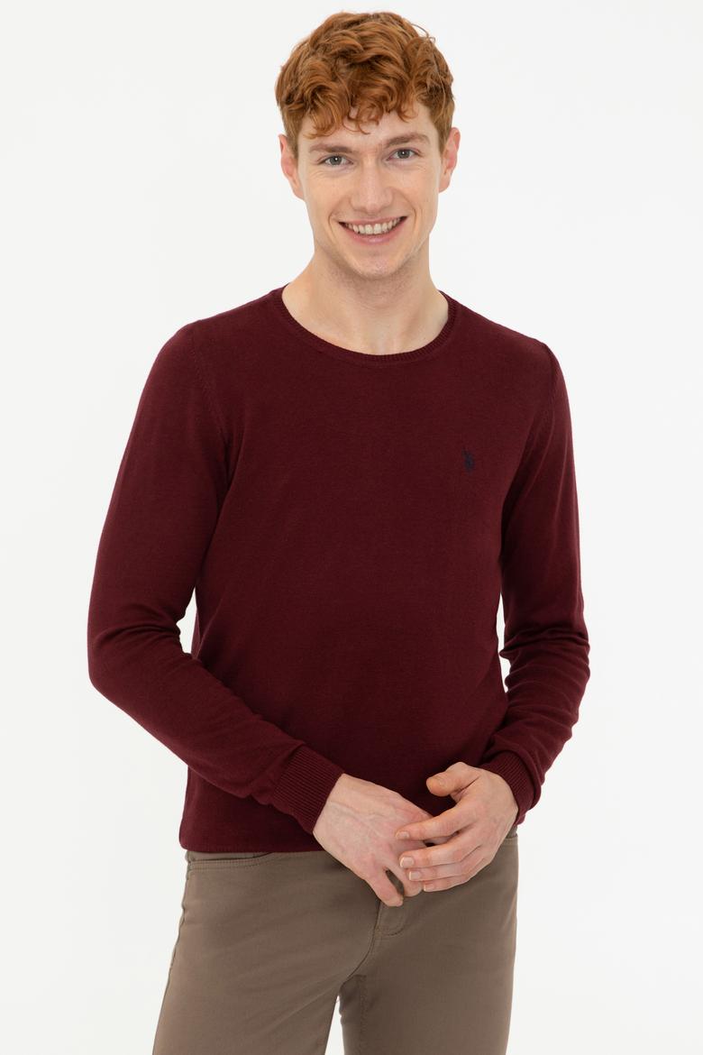 Erkek Bordo Basic Kazak
