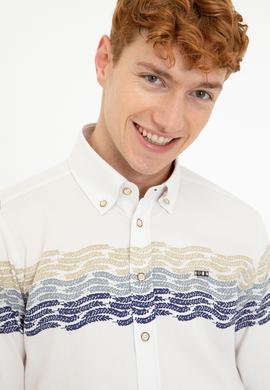 Erkek Krem Uzun Kollu Gömlek - 50237909015