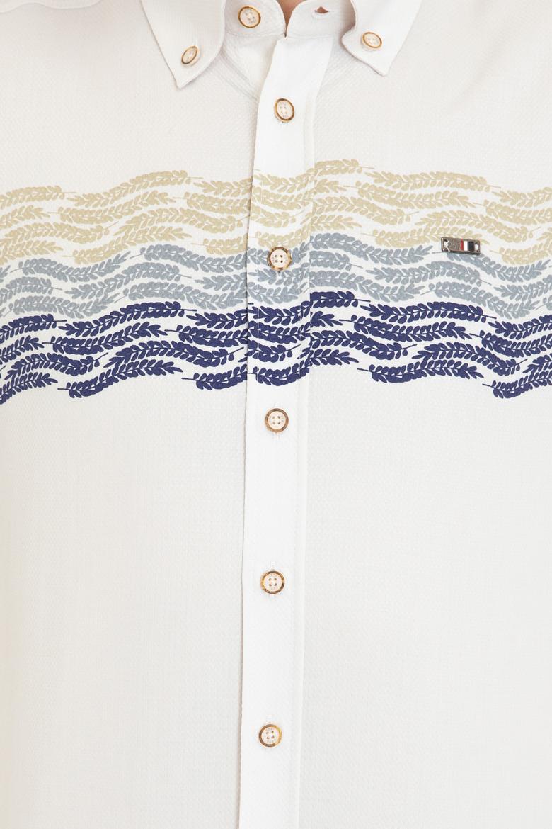 Erkek Krem Uzun Kollu Gömlek - 50237909015