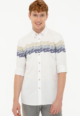 Erkek Krem Uzun Kollu Gömlek - 50237909015