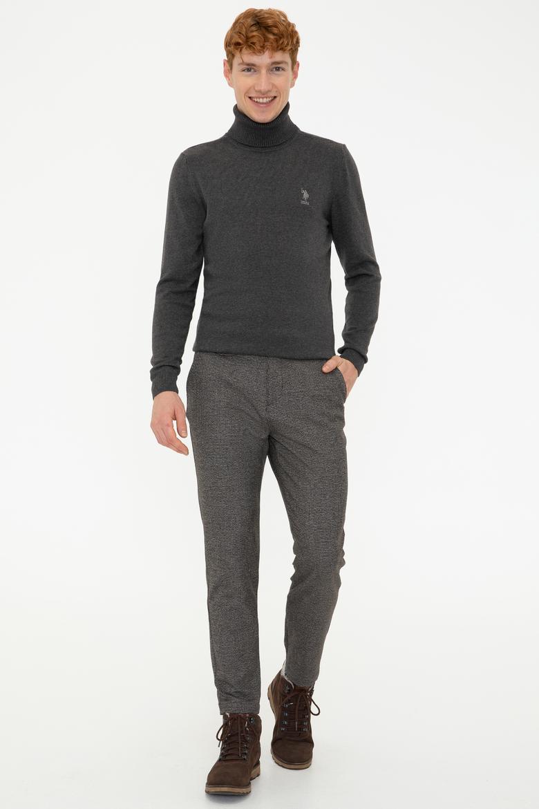 Erkek Antrasit Melanj Basic Kazak - 50236961028