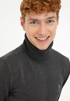 Erkek Antrasit Melanj Basic Kazak - 50236961028