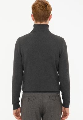 Erkek Antrasit Melanj Basic Kazak - 50236961028