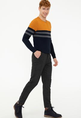 Erkek Antrasit Kanvas Pantolon - 50240922002