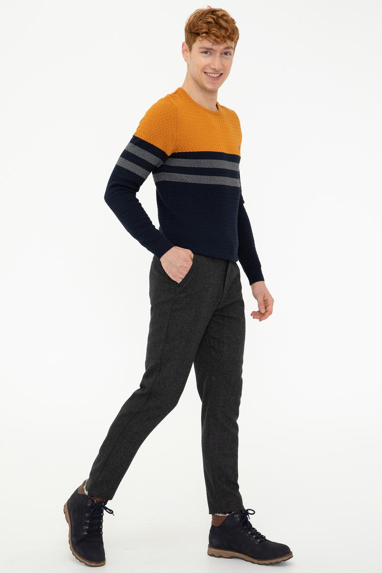 Erkek Antrasit Kanvas Pantolon - 50240922002