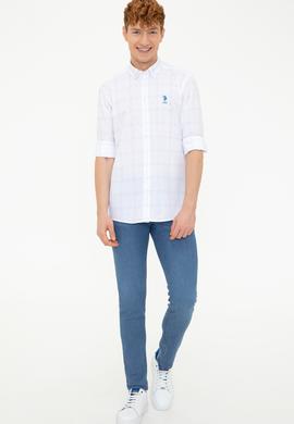 Erkek Beyaz Uzun Kollu Gömlek - 50237151013