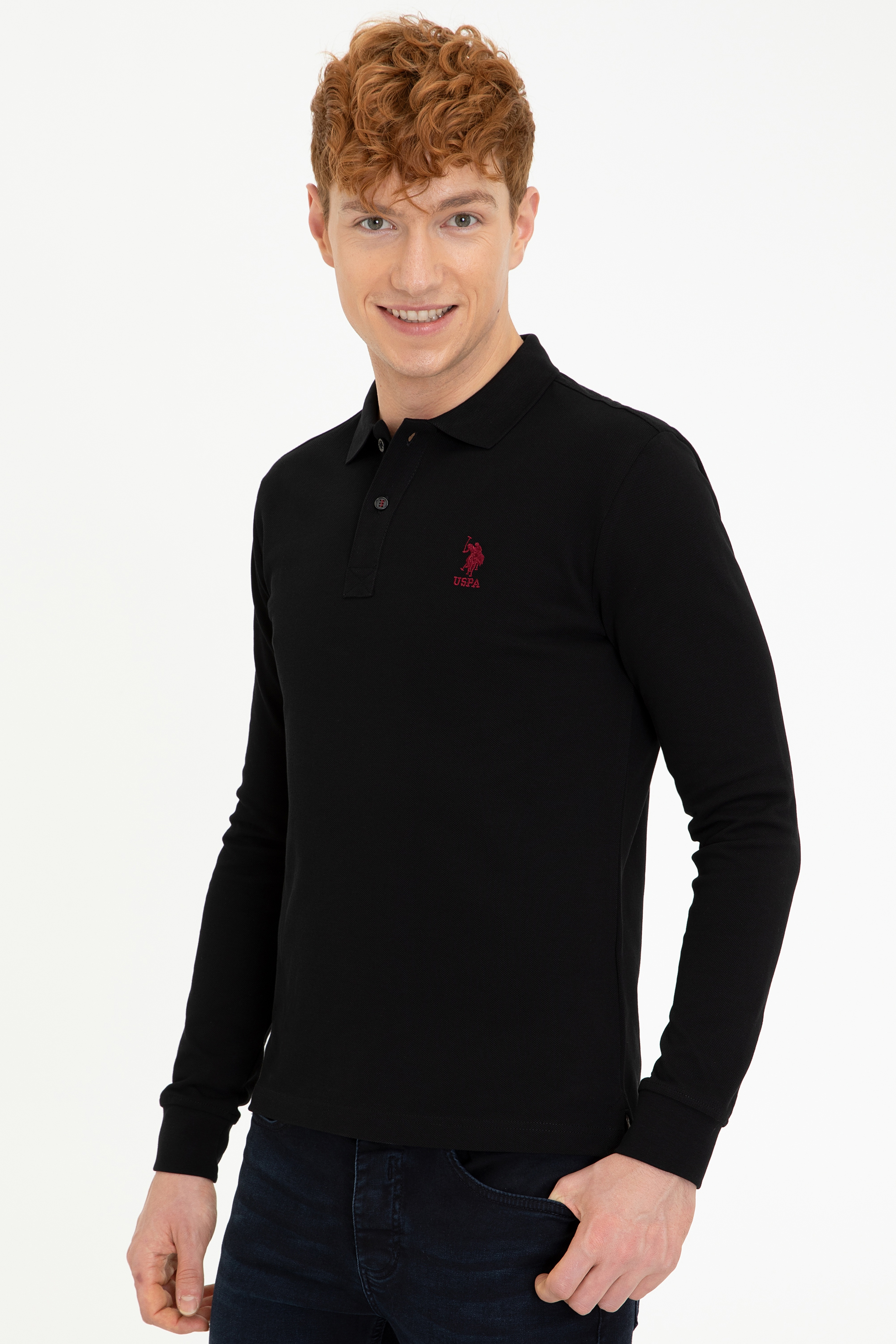 Erkek Siyah Basic Sweatshirt