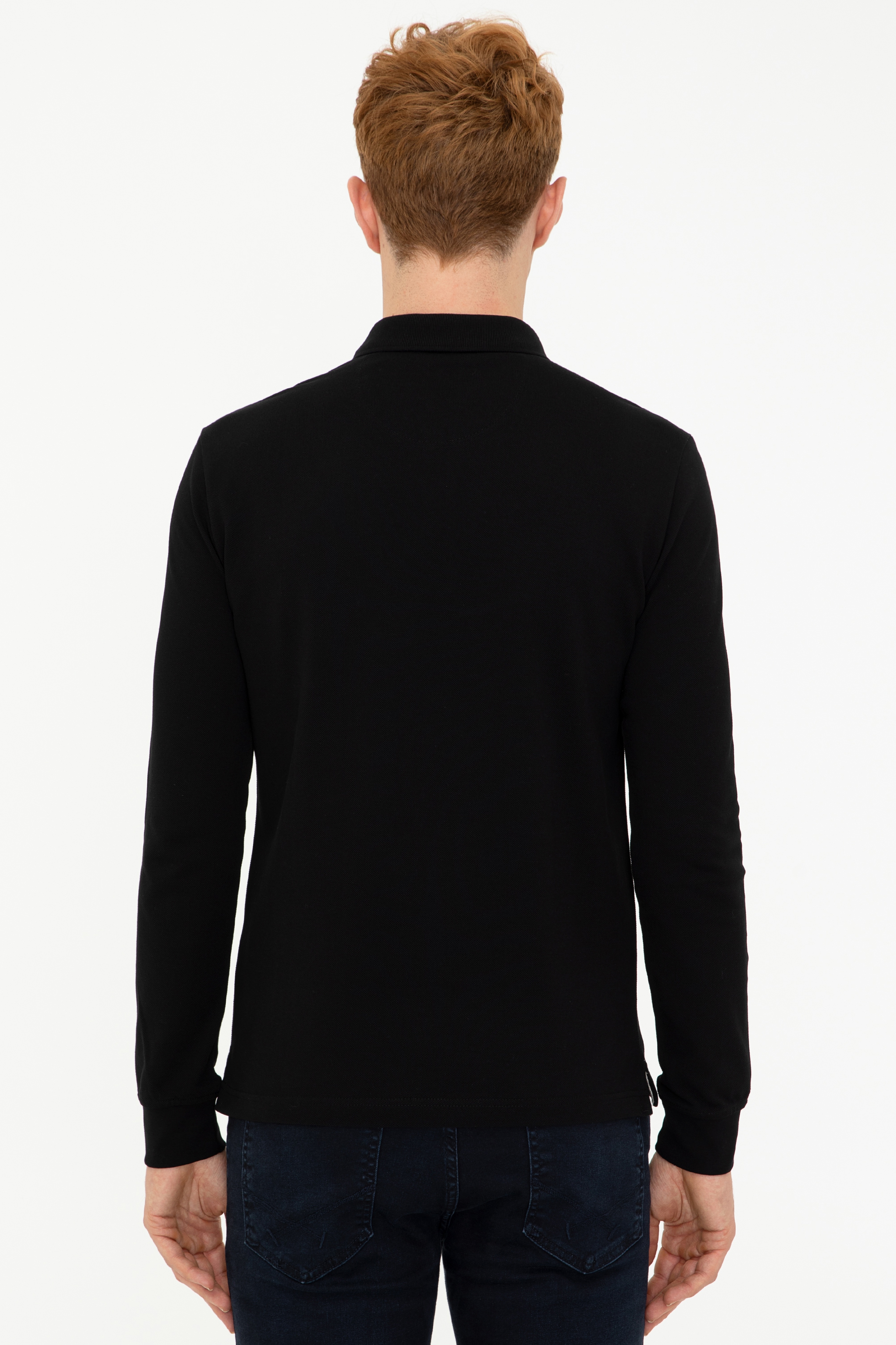 Erkek Siyah Basic Sweatshirt