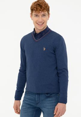 Erkek İndigo Basic Kazak - 50236974052