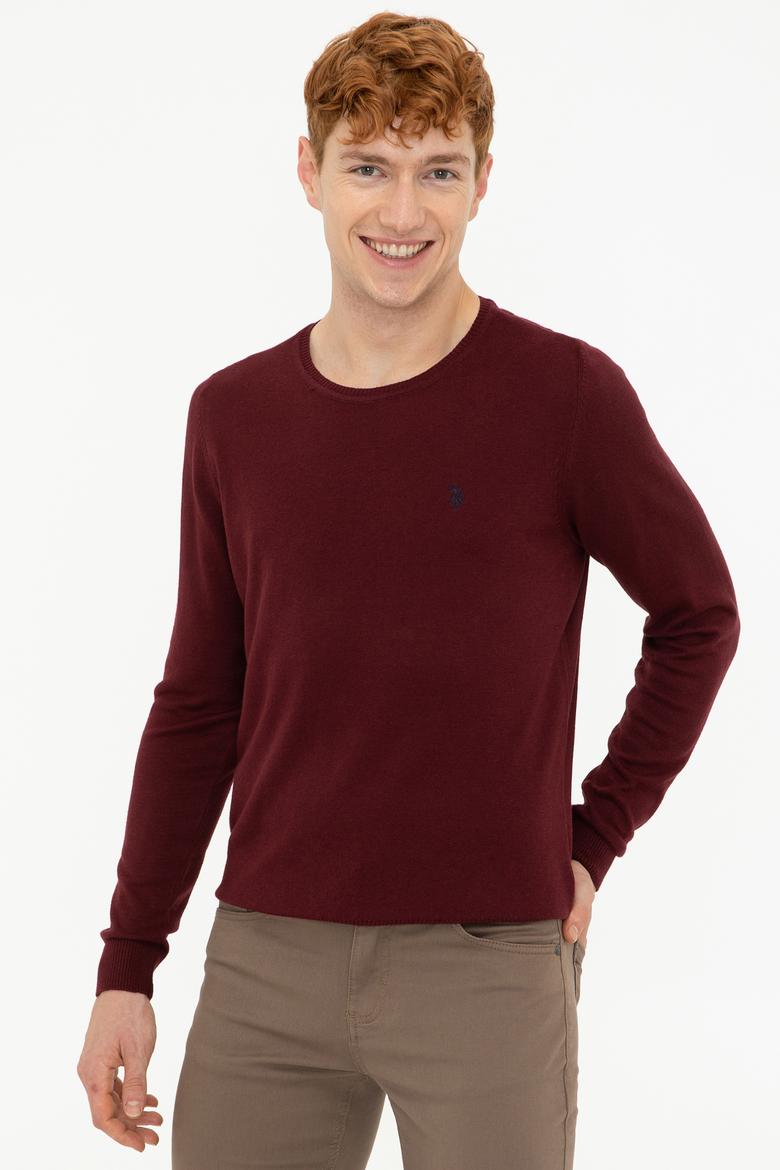 Erkek Bordo Basic Kazak - 50237036043