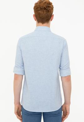 Erkek Açık Mavi Gömlek Uzunkol - 50237202009