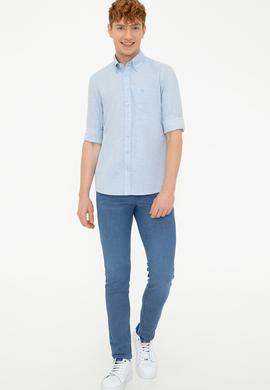 Erkek Açık Mavi Gömlek Uzunkol - 50237202009