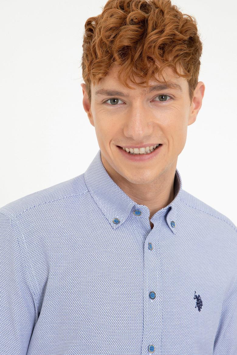 Erkek Saks Gömlek Uzunkol - 50249785016