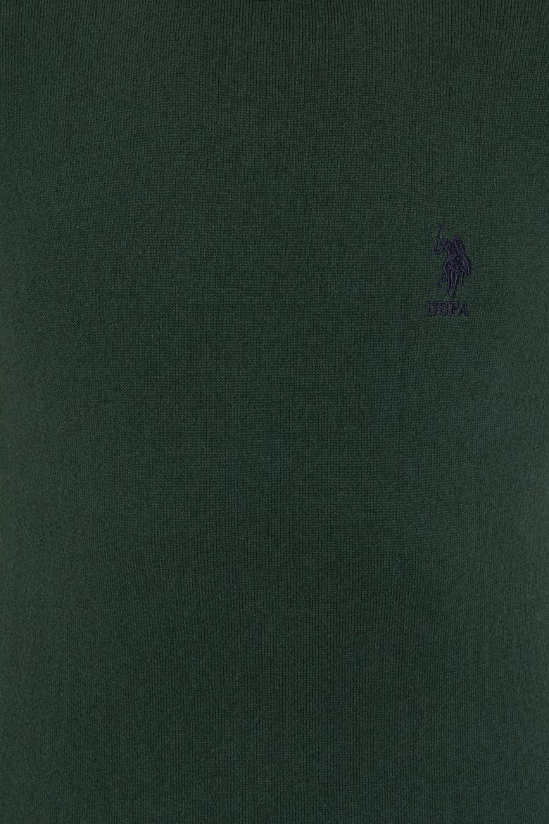 Erkek Yeşil Basic Kazak - 50236971042