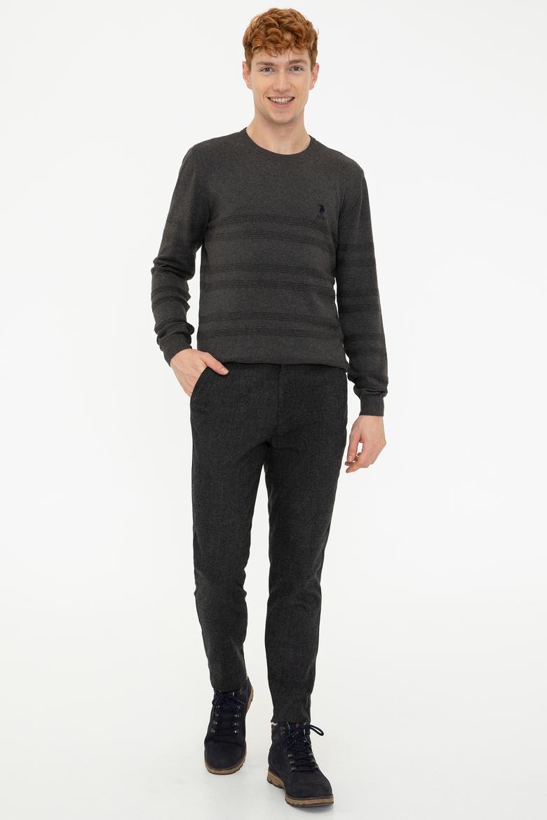 Erkek Antrasit Melanj Kazak - 50240246003