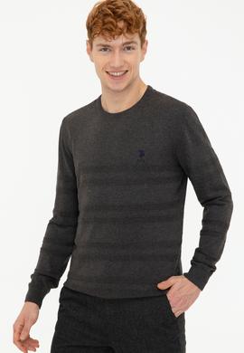 Erkek Antrasit Melanj Kazak - 50240246003