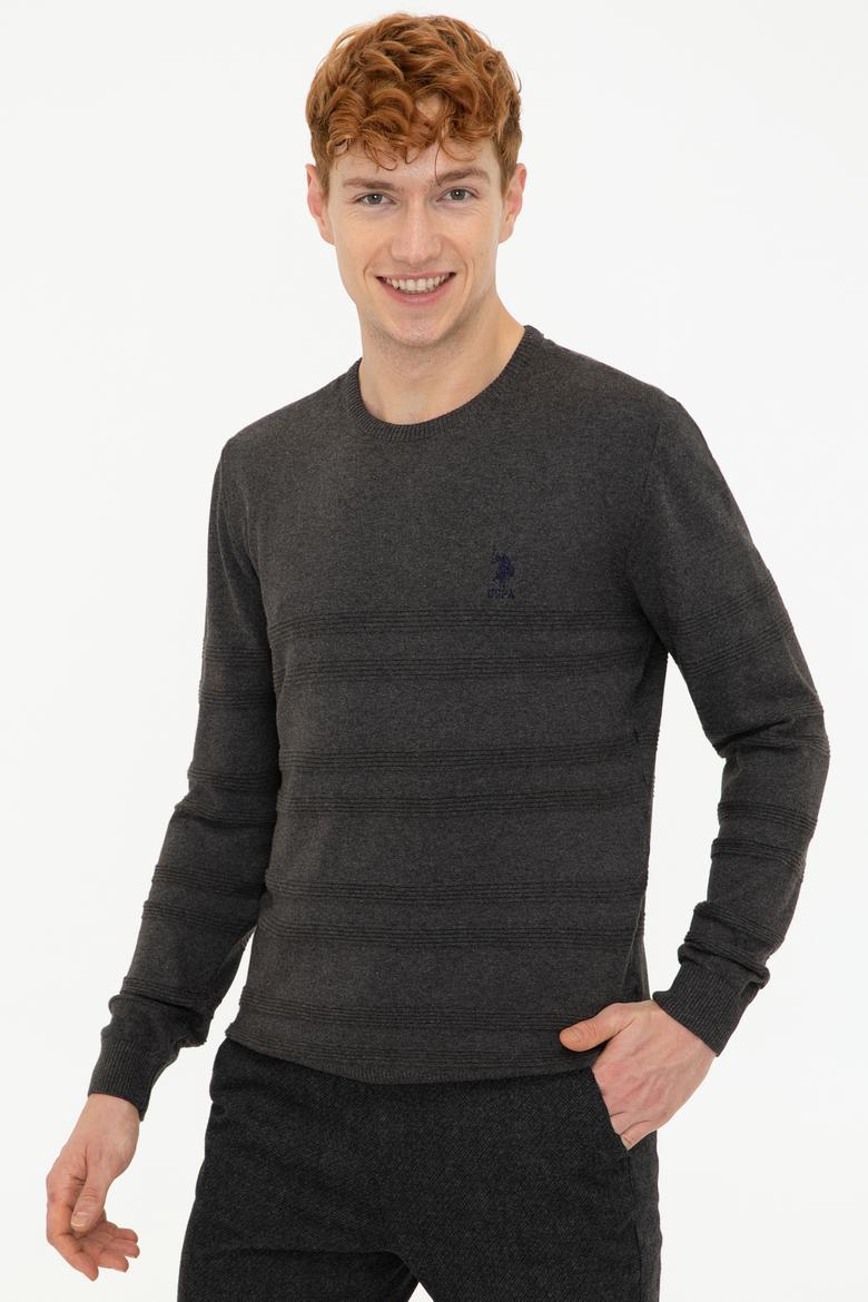 Erkek Antrasit Melanj Kazak - 50240246003