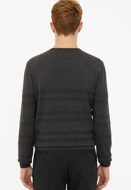 Erkek Antrasit Melanj Kazak - 50240246003