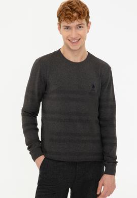 Erkek Antrasit Melanj Kazak - 50240246003