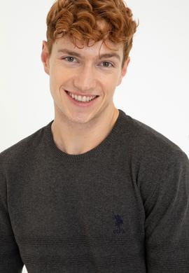 Erkek Antrasit Melanj Kazak - 50240246003