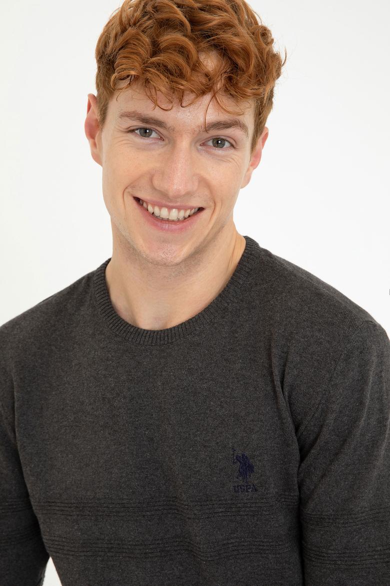 Erkek Antrasit Melanj Kazak - 50240246003