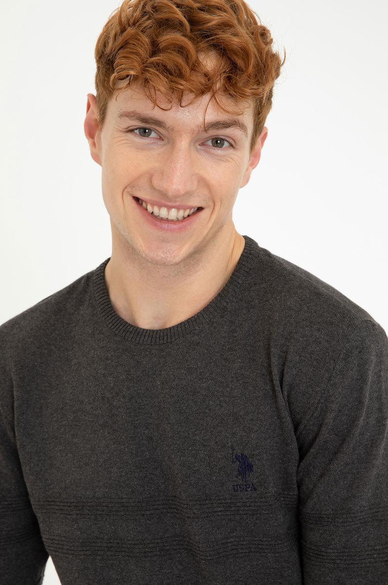 Erkek Antrasit Melanj Kazak