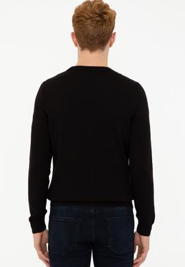 Erkek Siyah Basic Triko Hırka - 50236997023