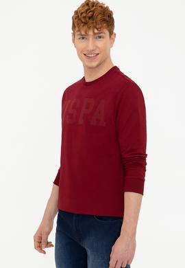 Erkek Bordo Sweatshirt - 50237184033