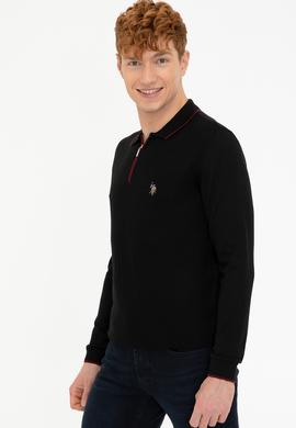 Erkek Siyah Polo Yaka Triko Kazak - 50210320023