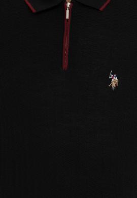 Erkek Siyah Polo Yaka Triko Kazak - 50210320023