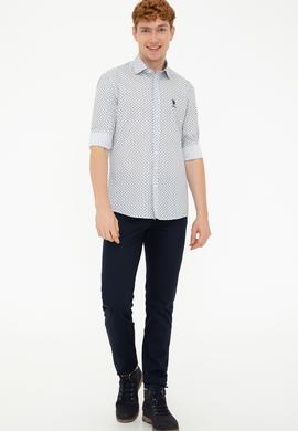 Erkek Ekru Uzun Kollu Gömlek - 50238402006