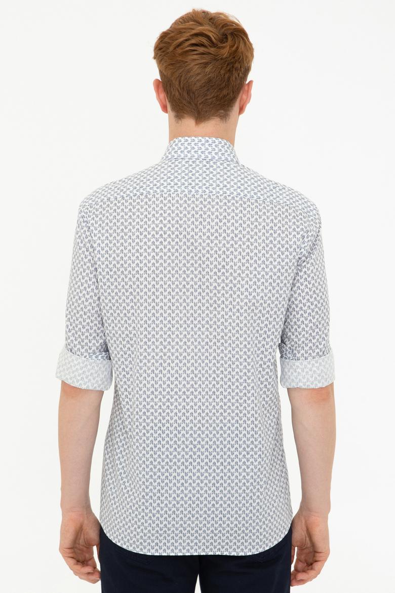 Erkek Ekru Uzun Kollu Gömlek - 50238402006