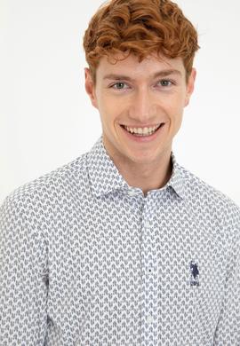 Erkek Ekru Uzun Kollu Gömlek - 50238402006