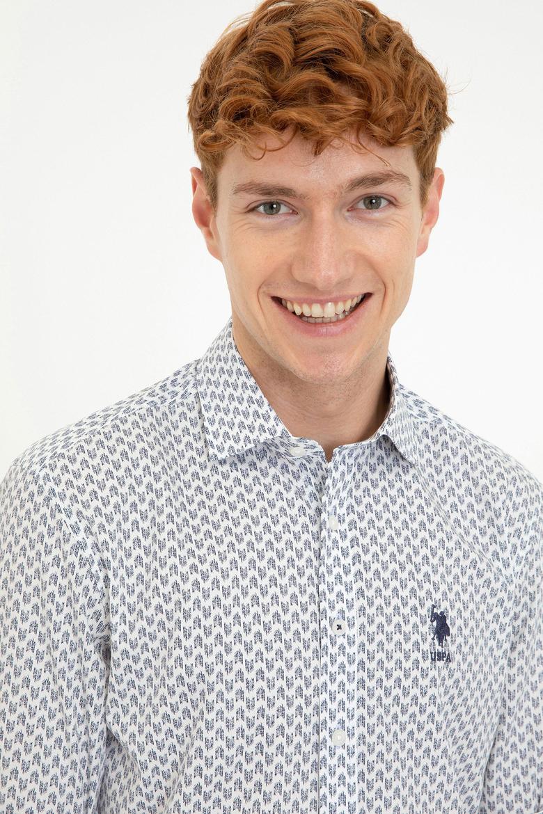 Erkek Ekru Uzun Kollu Gömlek - 50238402006