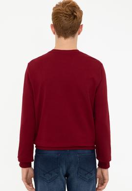 Erkek Bordo Sweatshirt - 50237184033