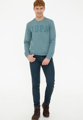 Erkek İndigo Sweatshirt - 50237184043