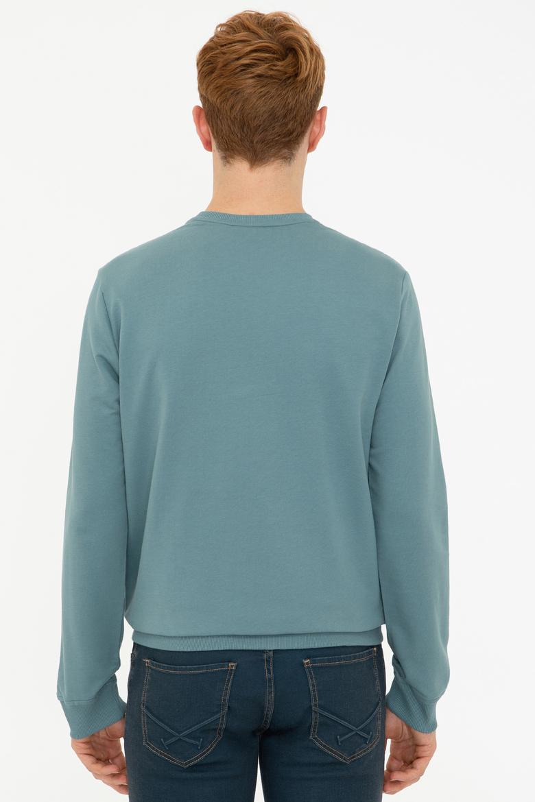Erkek İndigo Sweatshirt - 50237184043