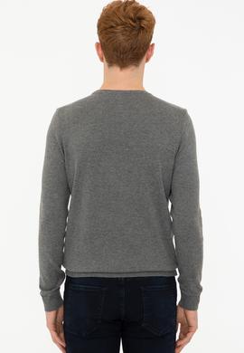 Erkek Gri Melanj Basic Kazak - 50237036023
