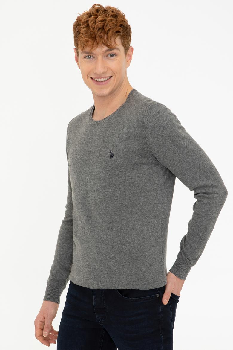 Erkek Gri Melanj Basic Kazak - 50237036023