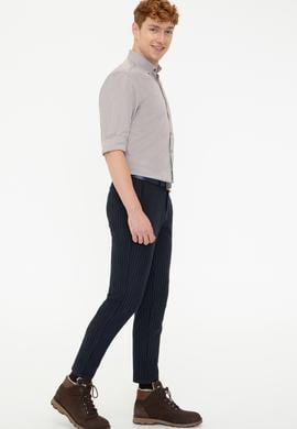 Erkek Lacivert Kanvas Pantolon - 50241048009