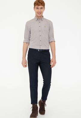 Erkek Lacivert Kanvas Pantolon - 50241048009