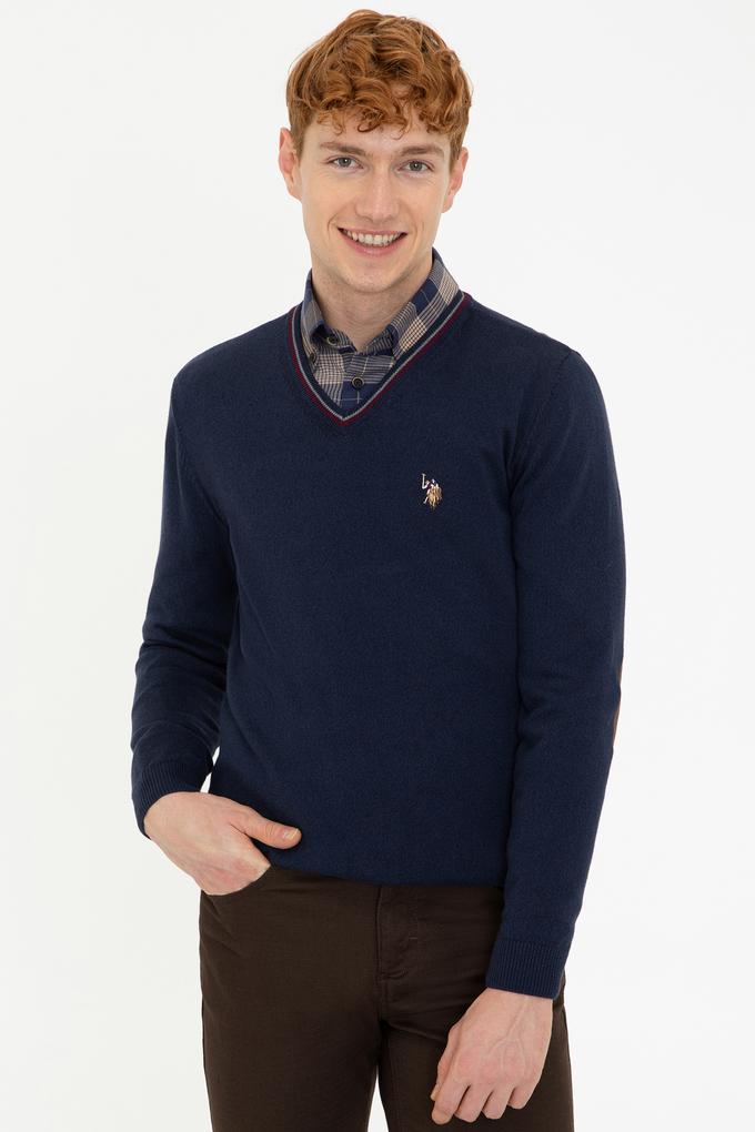 Erkek Lacivert Basic Kazak