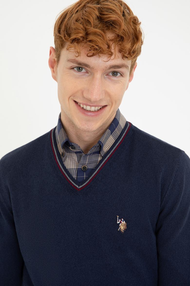 Erkek Lacivert Basic Kazak - 50236974007